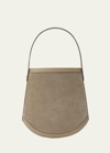 SAVETTE SUEDE & LEATHER BUCKET BAG