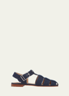 Gabriela Hearst Lynn Denim Fisherman Sandals In Denim