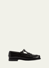 HEREU SOLLER SPORT MARY JANE LEATHER LOAFERS