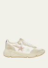 GOLDEN GOOSE RUNNING SOLE MIXED LEATHER SNEAKERS