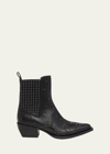 Golden Goose Debbie Beatles Ankle-length Cow Leather Boots In Black