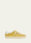 Golden Goose Star Suede Panelled Round Toe Sneakers In Honey Milk