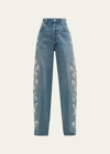 Citizens Of Humanity Ayla High Rise Embroidered Baggy Jeans In Skylights