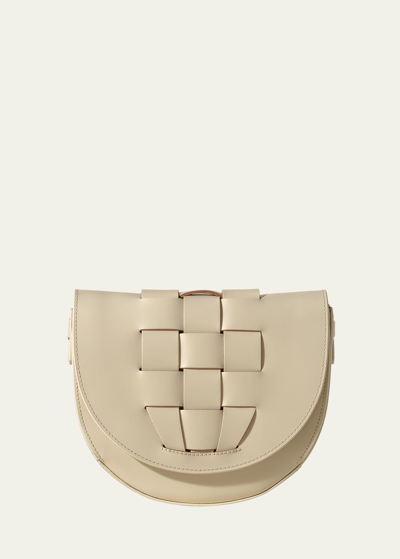 Hereu Sinia Calfskin Crossbody Bag In Custard