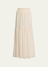 Max Mara Woman Maxi Skirt Cream Size 10 Virgin Wool In Ivory