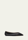 LE MONDE BERYL LUNA CALFSKIN BALLERINA FLATS