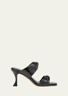 Aquazzura Strapped Open Toe Mules In Black