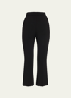 Max Mara Nepeta High-rise Kick Flare Pants In Black