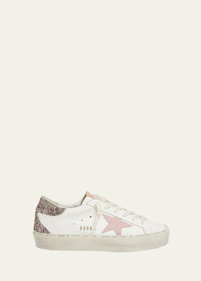 Golden Goose Hi Star Multi Glitter Low-top Trainers In White/comb