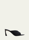 VICTORIA BECKHAM RAFFIA STILETTO MULE SANDALS