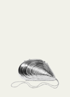 Simkhai Bridget Metal Oyster Shell Clutch Silver One Size In Gold