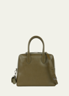 We-ar4 The Flight Leather Top-handle Bag In Army Green