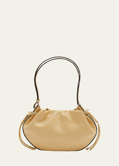 Ulla Johnson Tilda Ruched Drawstring Crossbody Bag In Wheat