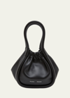 Proenza Schouler Xs Ruched Leather Tote Bag In 001 Black