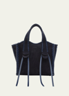 CHLOÉ MONTY SMALL SUEDE TOTE BAG