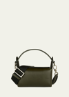 We-ar4 The Pastry Box Leather Top-handle Bag In Dark Green