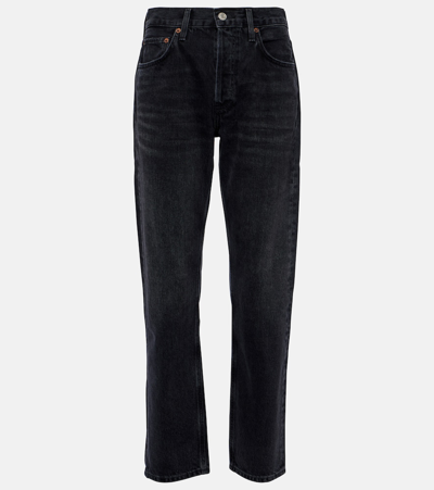 AGOLDE PARKER LONG MID-RISE STRAIGHT JEANS