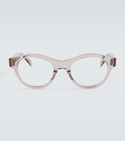 Celine Runde Brille Bold 3 Dots In Beige