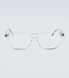 DIOR INDIORO S5I RECTANGULAR GLASSES