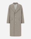 DOLCE & GABBANA DECONSTRUCTED SINGLE-BREASTED WOOL COAT