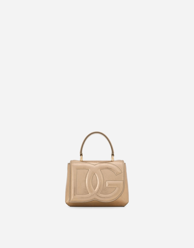 Dolce & Gabbana Dg Logo Bag Top-handle Bag In Gold