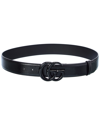 GUCCI GUCCI GG MARMONT WIDE LEATHER BELT