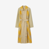 Burberry Two-tone Cotton Reversible Bradford Trench Coat In Hunter
