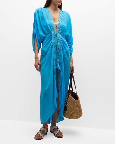 Ramy Brook Raelynn Coverup Maxi Dress In Poolside