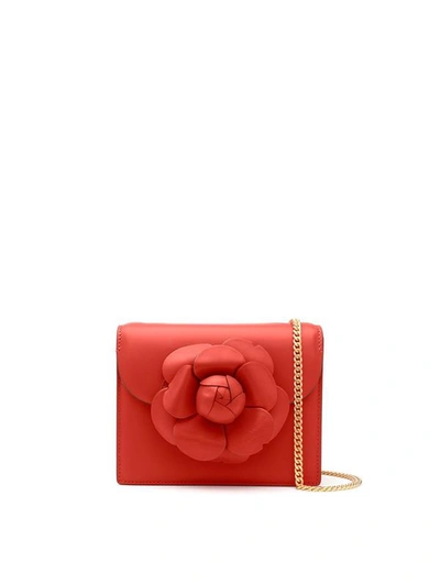 Oscar De La Renta Cinnamon Mini Tro Bag In Orange