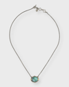 ARMENTA CLASSIC OVAL EMERALD TRIPLET NECKLACE