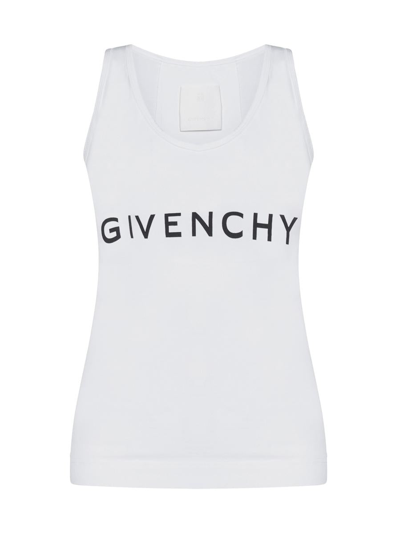Givenchy Archetype Tank Top In White Cotton