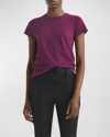 Rag & Bone The Slub Tee In Purple