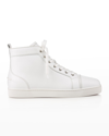 CHRISTIAN LOUBOUTIN MEN'S LOUIS LEATHER HIGH-TOP SNEAKERS
