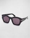 Tom Ford Guilliana Acetate Cat-eye Sunglasses In Shiny Black
