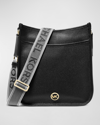 Michael Michael Kors Women's Luisa Large Leather Messenger Bag In Black