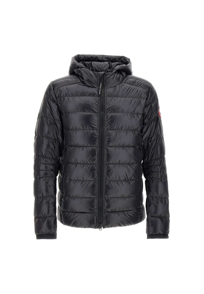 Canada Goose Crofton Bomber Down Jacket In Black