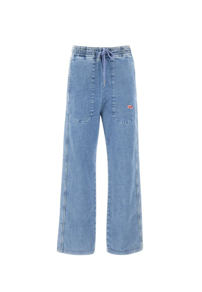 Diesel D-martians Straight-leg Jeans In Blue