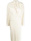 LEMAIRE LEMAIRE TWISTED LONG-SLEEVED SHIRT DRESS