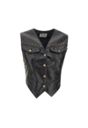 Moschino Jeans Vest With Buttons In Black