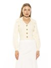 Alexia Admor Hazel Cardigan In White