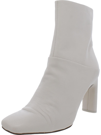 Sarto Franco Sarto Flexa Womens Leather Square Toe Booties In White