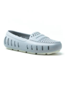 Floafers Women's Posh Driver Water Shoe In Harbor Mist Gray/coconut In White