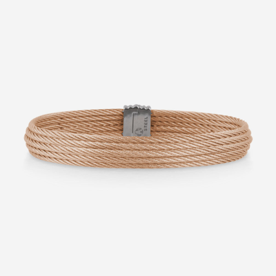 Alor Classique Stainless Steel Cable Bracelet In Gold