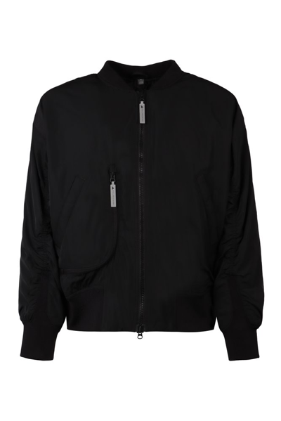 Adidas By Stella Mccartney Band Collared Zip In Black