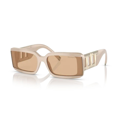 Tiffany & Co . Rectangle Frame Sunglasses In Beige