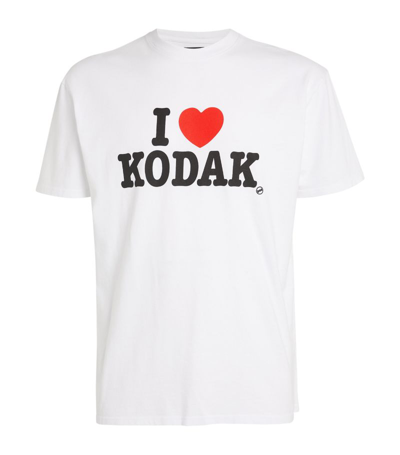 Nahmias X Kodak Black Cotton I Love Kodak T-shirt In White