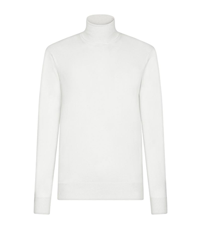 Dolce & Gabbana Cashmere-silk Rollneck Sweater In Multi