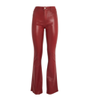 L AGENCE RUTH COATED STRAIGHT-LEG JEANS