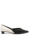 Ami Alexandre Mattiussi Pointed Toe Flat Shoes Black For Women In 001