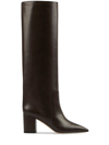 Paris Texas 70mm Leather Knee-high Boots In Black